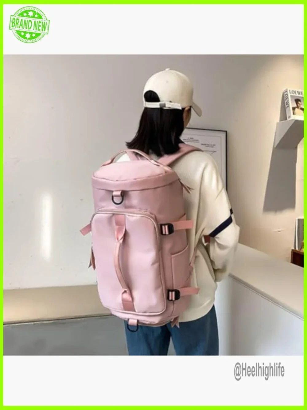 Large Capacity Waterproof Oxford Backpack Tote Travel Bag Duffel